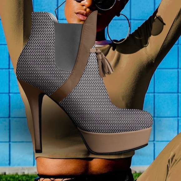 Women’s high heel ankle booties